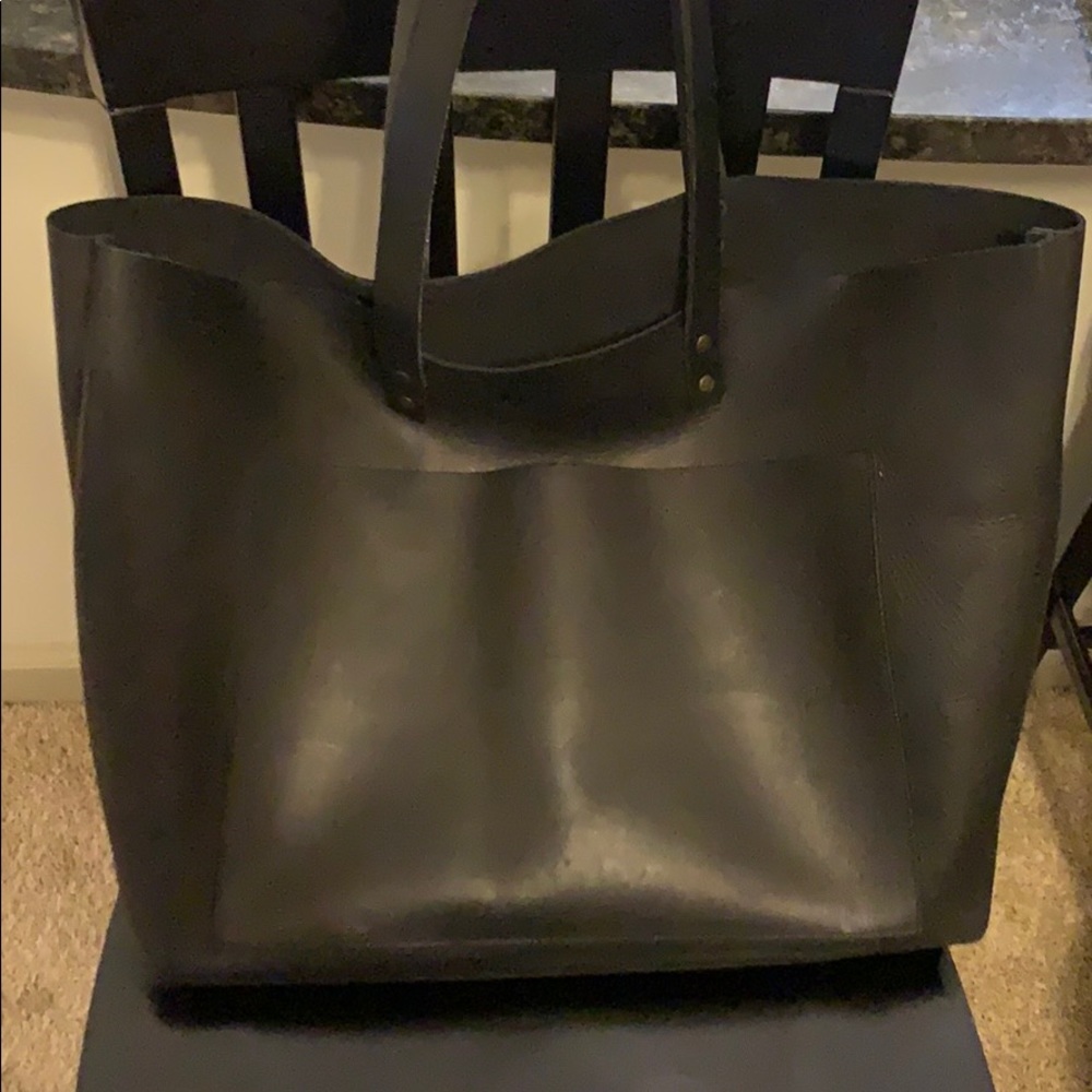 Large Custom Leather Tote